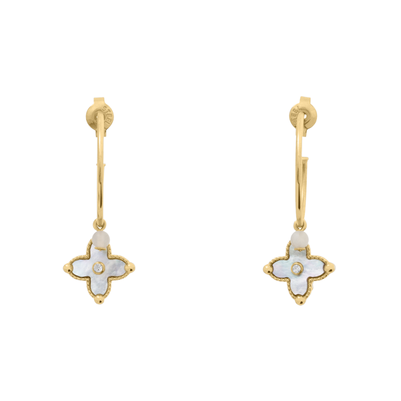 Pierre Lannier Boucles D'Oreilles Acier Doré BJ23A2211 Pierre Lannier Boucles D'Oreilles Acier Doré BJ23A2211