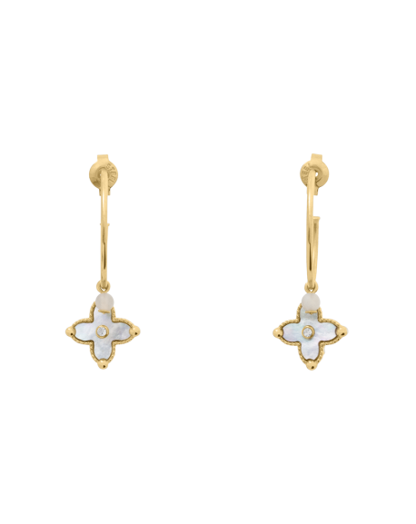 Pierre Lannier Boucles D'Oreilles Acier Doré BJ23A2211