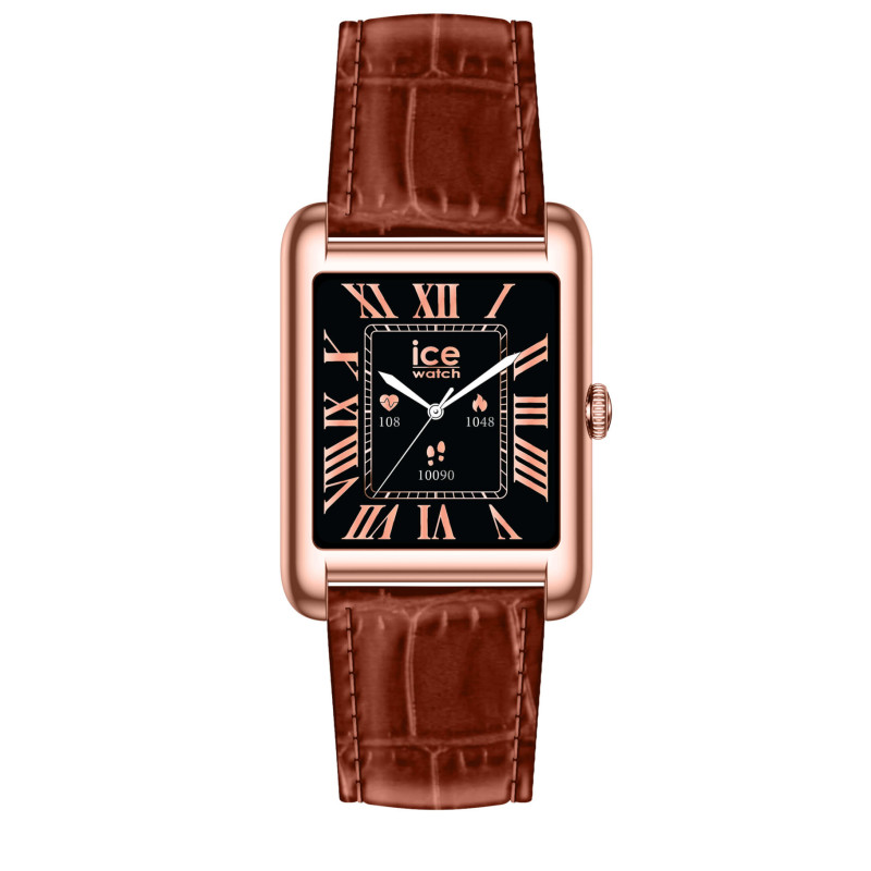 Ice Watch Smart TK 2.0 Rose Gold Cognac Croco 025383 Ice Watch Smart TK 2.0 Rose Gold Cognac Croco 025383