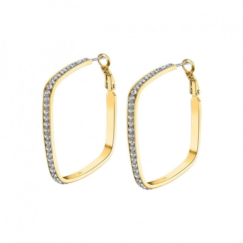 Lotus Style Boucles D'Oreilles Femme Acier Doré Et Strass LS2357-4/2 Lotus Style Boucles D'Oreilles Femme Acier Doré Et Strass LS2357-4/2