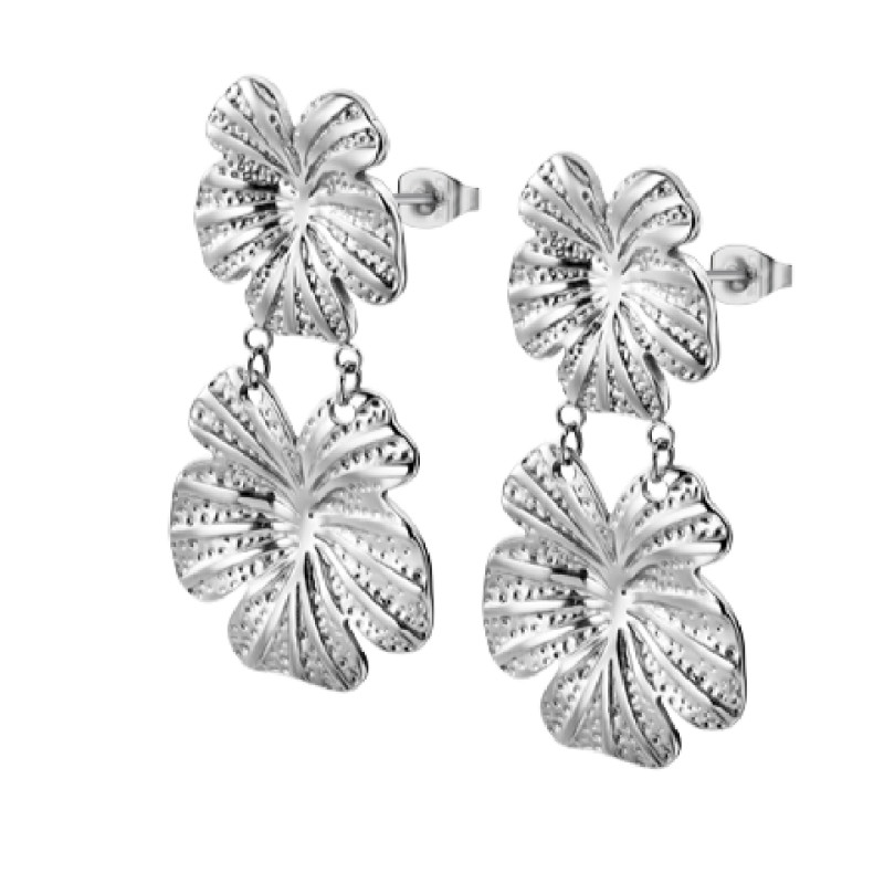 Lotus Style Boucles D'Oreilles Femme Acier Motif Fleurs LS2436-4/1 Lotus Style Boucles D'Oreilles Femme Acier Motif Fleurs LS2436-4/1
