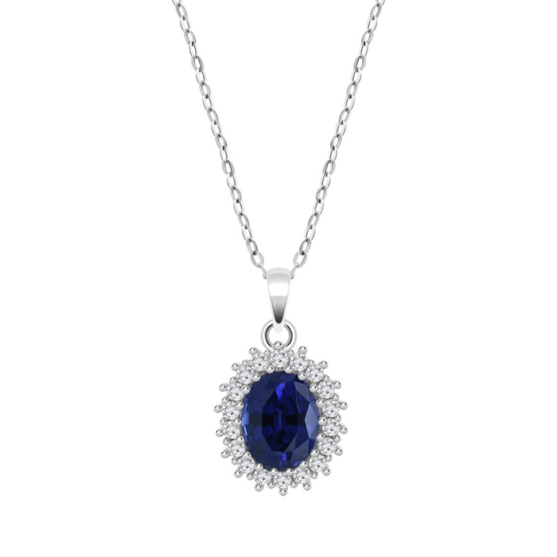 Lotus Silver Collier Femme Argent Et Pendentif Pierre Bleue LP3459-1/1 Lotus Silver Collier Femme Argent Et Pendentif Pierre Bleue LP3459-1/1
