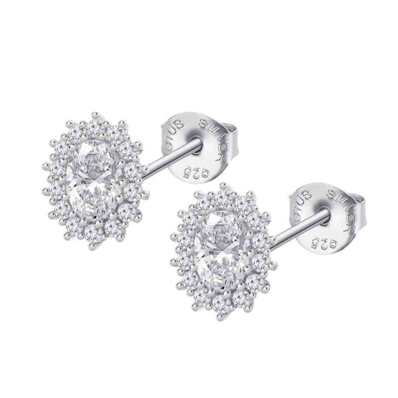 Lotus Silver Boucles D'Oreilles Femme Argent Et Oxyde Blanc LP3459-4/2 Lotus Silver Boucles D'Oreilles Femme Argent Et Oxyde Blanc LP3459-4/2