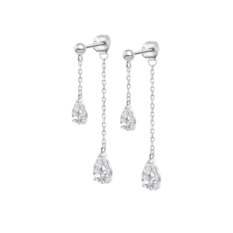 Lotus Silver Boucle D'Oreille Femme Argent Pendante Et Strass LP3800-4/1 Lotus Silver Boucle D'Oreille Femme Argent Pendante Et Strass LP3800-4/1