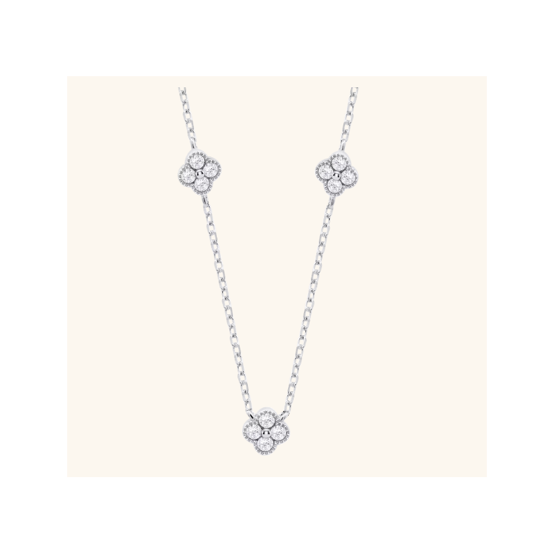 Lotus Silver Collier Femme Argent Trèfles Oxydes LP3889-1/2 Lotus Silver Collier Femme Argent Trèfles Oxydes LP3889-1/2