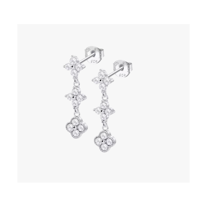 Lotus Silver Boucle D'Oreille Femme Argent Pendante Et Strass LP3889-4/1 Lotus Silver Boucle D'Oreille Femme Argent Pendante Et Strass LP3889-4/1