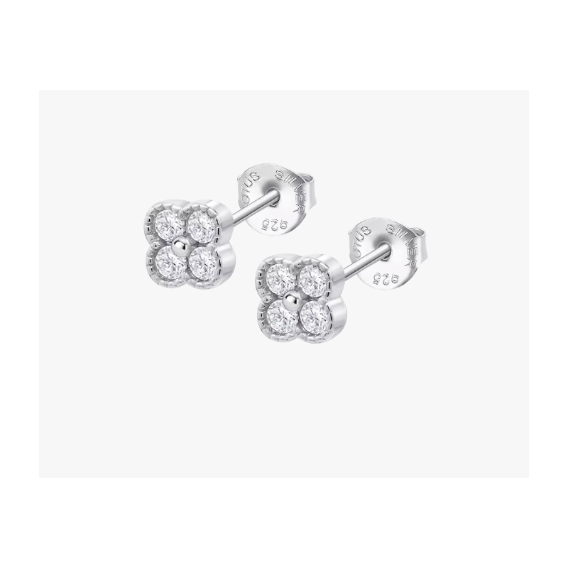 Lotus Silver Boucle D'Oreille Femme Argent Et Strass LP3889-4/3 Lotus Silver Boucle D'Oreille Femme Argent Et Strass LP3889-4/3