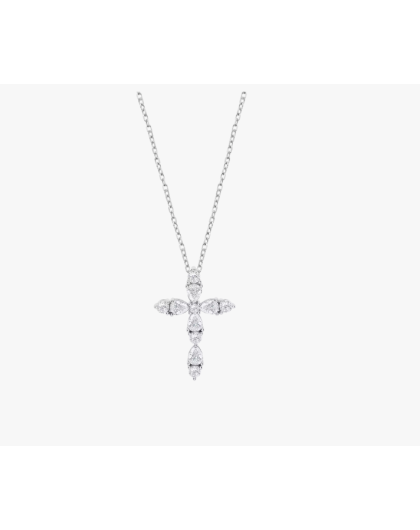 Lotus Silver Collier Femme...