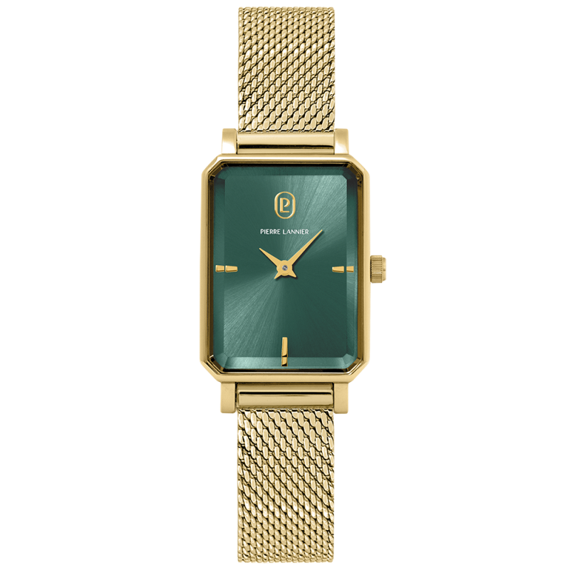 Pierre Lannier Ariane Montre Femme Acier Doré Milanais 006L572 Pierre Lannier Ariane Montre Femme Acier Doré Milanais 006L572