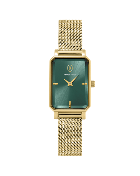 Pierre Lannier Ariane Montre Femme Acier Doré Milanais 006L572