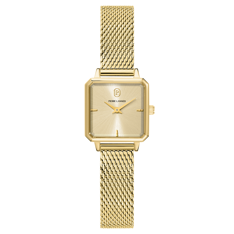 Pierre Lannier Leonor Montre Femme Doré Milanais 072J542 Pierre Lannier Leonor Montre Femme Doré Milanais 072J542