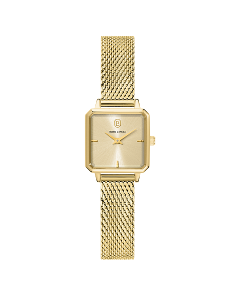 Pierre Lannier Leonor Montre Femme Doré Milanais 072J542
