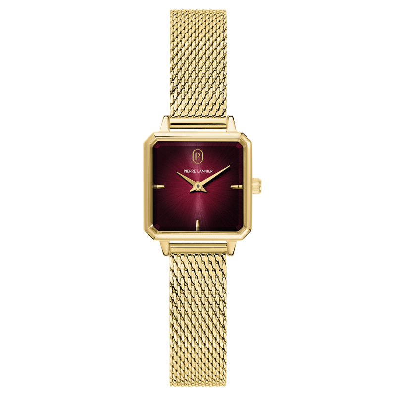 Pierre Lannier Leonor Montre Femme Doré Milanais 072J552 Pierre Lannier Leonor Montre Femme Doré Milanais 072J552