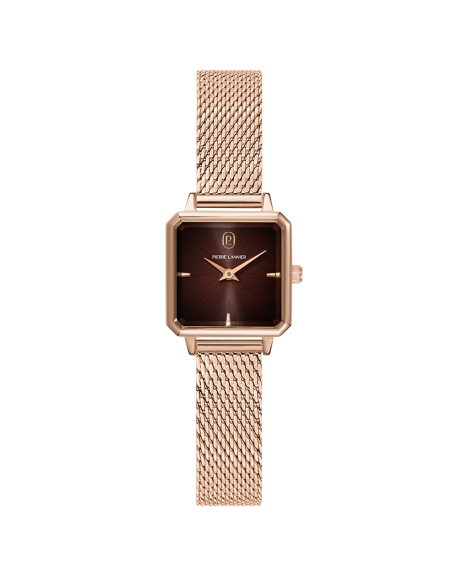 Pierre Lannier Leonor Montre Femme Doré Rose Milanais 072J788