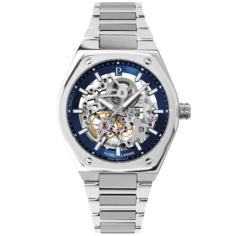 Pierre Lannier Copilote Homme Automatique Acier 308G161 Pierre Lannier Copilote Homme Automatique Acier 308G161