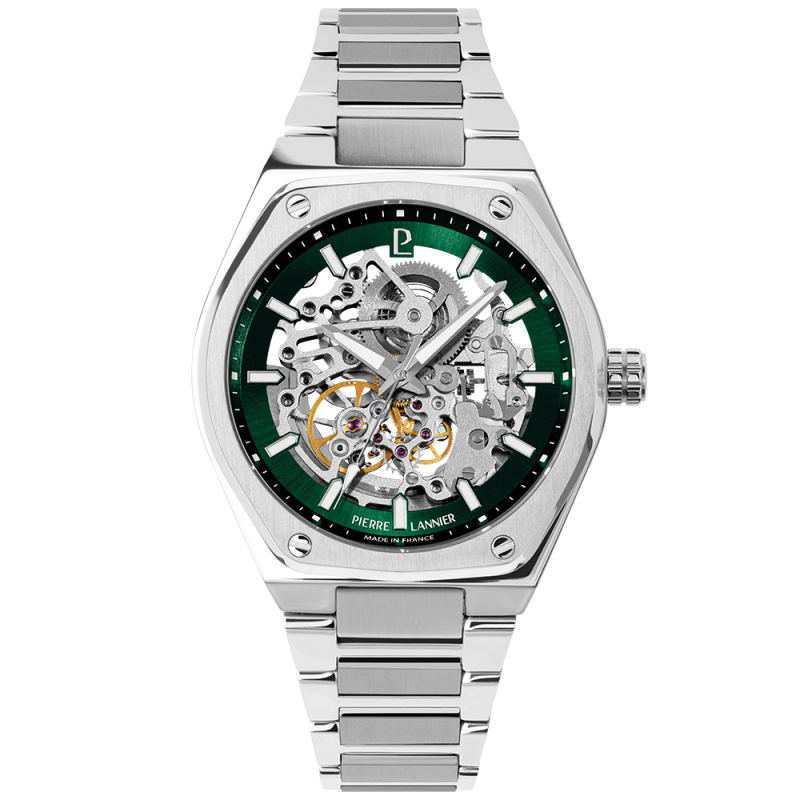Pierre Lannier Copilote Homme Automatique Acier 308G171 Pierre Lannier Copilote Homme Automatique Acier 308G171