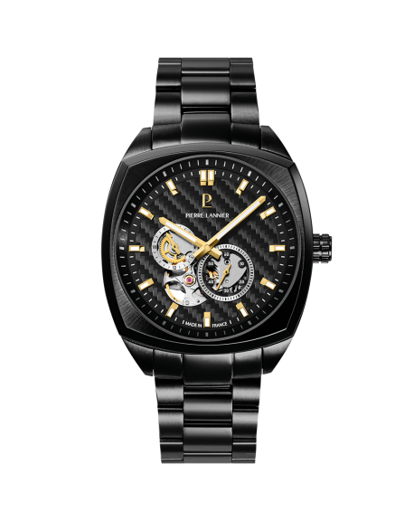 Pierre Lannier Arcadius Homme Automatique Acier Noir 329G439