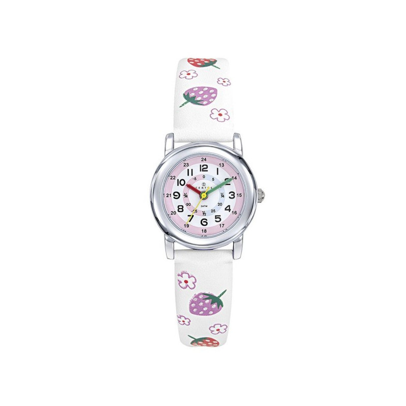 Certus Montre Enfant Cuir Ecru Fraises 647714