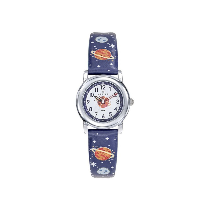 Certus Montre Enfant Cuir Bleu Espace 647722