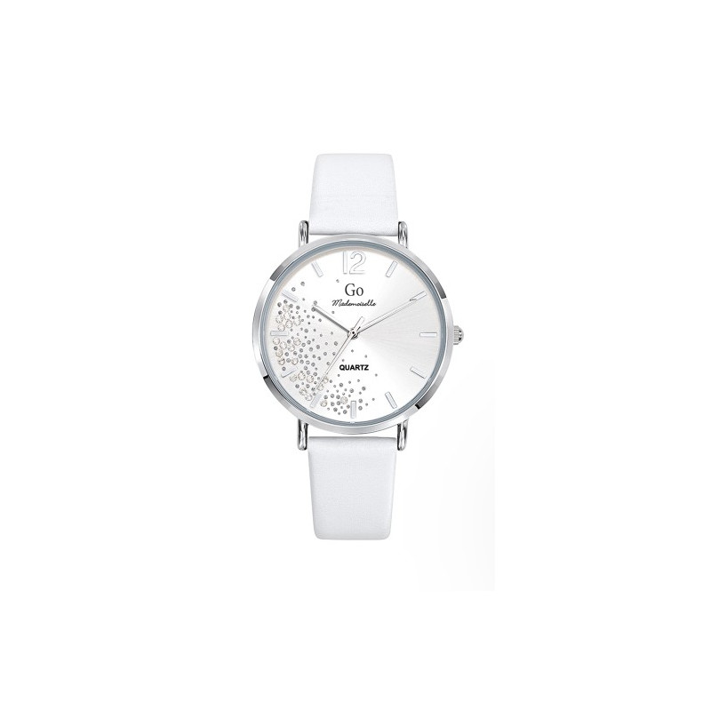 Montre Go Femme Cuir Blanc 699354