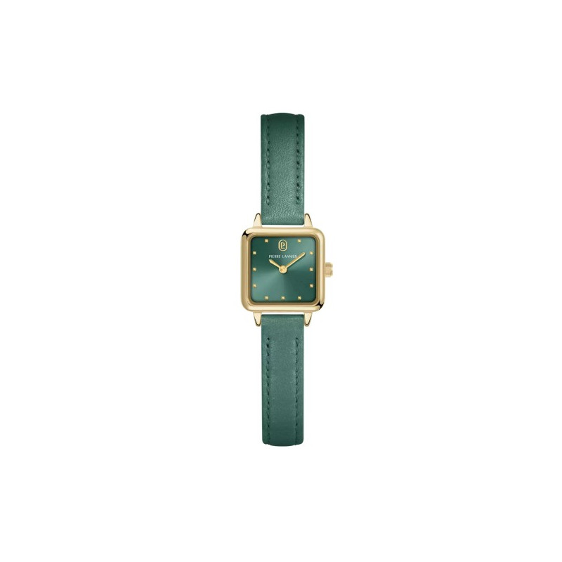 Pierre Lannier NEORA Montre Femme Acier Cuir Vert 059H577