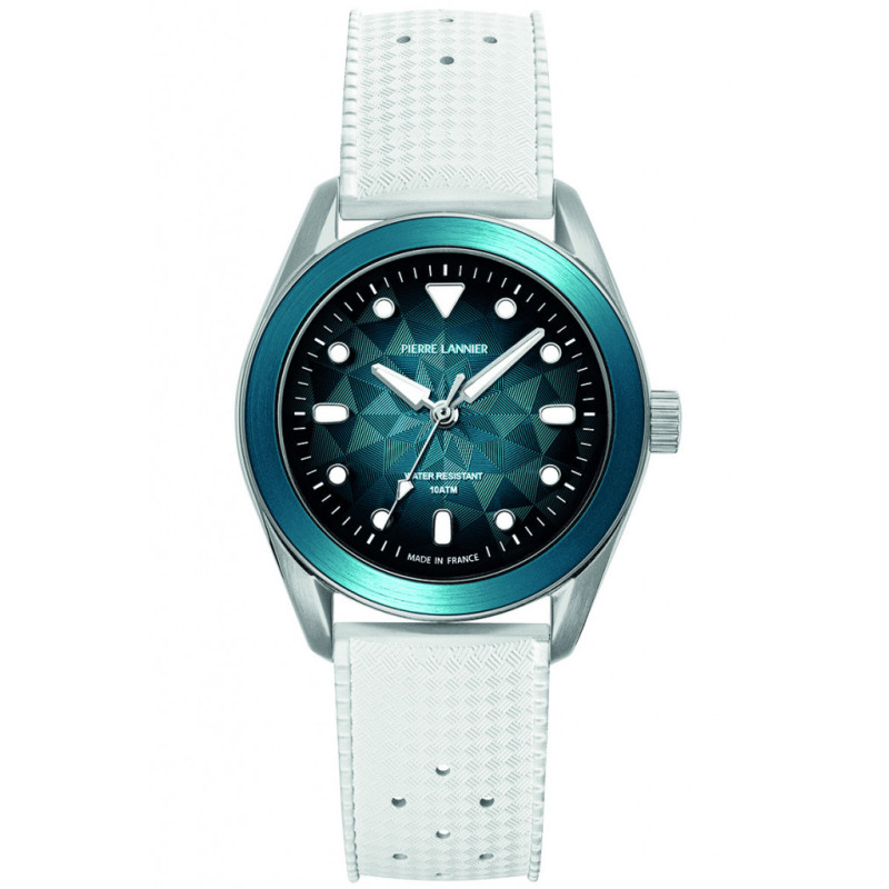 Pierre Lannier Montre Bora Grand Large Silicone Blanc 207K161